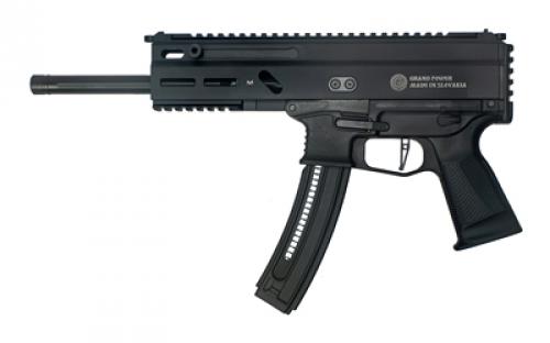 Grand Power Stribog TR22, Semi-Automatic Pistol, 22 Long Rifle, 10 Threaded Barrel, Aluminum Frame, M-LOK Rail, Matte Finish, Black, 25 Rounds, 3 Magazines GRP8588005808606