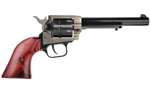 Heritage Rough Rider, Single Action, Revolver, 22LR, 6.5 Barrel, Alloy, Case Hardened Finish, Black, Cocobolo Grips, Fixed Sights, 9 Rounds RR22999CH6