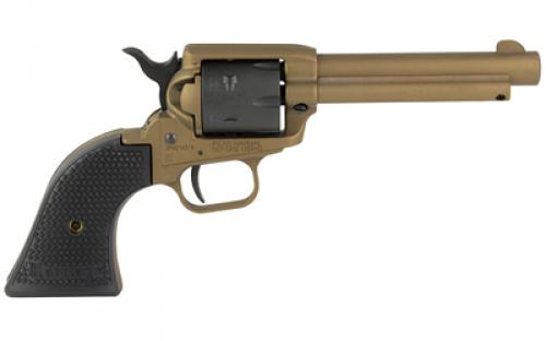Heritage Rough Rider, Single Action Revolver, 22 LR, 4.75" Barrel, Cerakote Finish, Burnt Bronze, Polymer Grips, Fixed Sights, 6 Rounds RR22A4