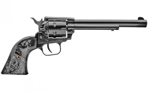 Heritage Rough Rider, Single Action, Revolver, 22LR, 6.5" Barrel, Alloy Frame, Black Finish, Black Pearl Grips, Fixed Sights, 6 Rounds RR22B6BLKPRL