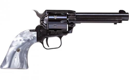 Heritage Rough Rider, Single Action Revolver, 22 LR, 6.5" Barrel, Matte Finish, Black, Gray Pearl Grips, Fixed Sights, 6 Rounds, Long Rifle Cylinder Only RR22B6GPRL