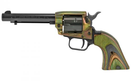 Heritage Rough Rider, Single Action, Revolver, 22LR, 4.75 Barrel, Alloy, Case Hardened Finish, Black, Camo Laminate Grips, Fixed Sights, 6 Rounds RR22CH4