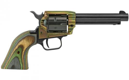 Heritage Rough Rider, Single Action, Revolver, 22LR, 4.75" Barrel, Alloy, Case Hardened Finish, Black, Camo Laminate Grips, Fixed Sights, 6 Rounds RR22CH4