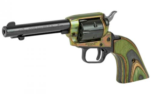 Heritage Rough Rider, Single Action, Revolver, 22LR, 4.75" Barrel, Alloy, Case Hardened Finish, Black, Camo Laminate Grips, Fixed Sights, 6 Rounds RR22CH4