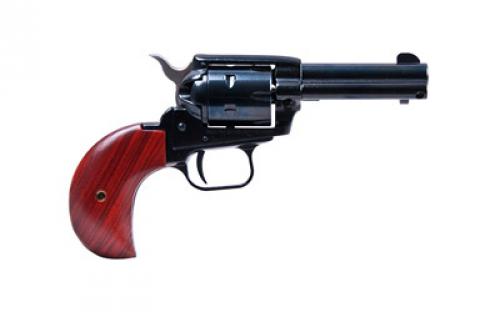 Heritage Rough Rider, Single Action, Revolver, 22LR/22 WMR, 3.5 Barrel, Alloy, Blued Finish, Bird's Head Wood Grips, Fixed Sights, 6 Rounds RR22MB3BH