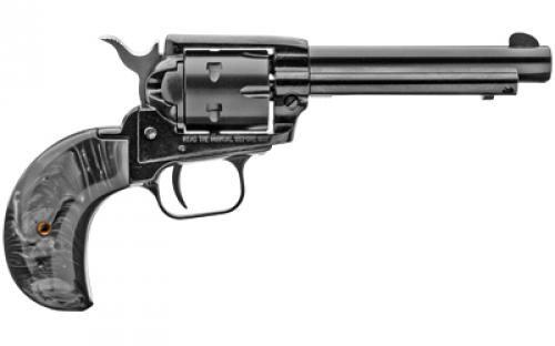 Heritage Rough Rider, Single Action, Revolver, 22LR/22 WMR, 4.75" Barrel, Alloy, Black, Black Pearl Bird's Head Grips, Fixed Sights, 6 Rounds RR22MB4BHBPRL