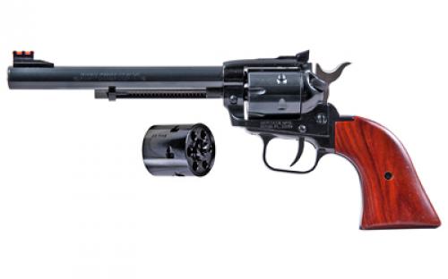 Heritage Rough Rider, Single Action, Revolver, 22LR/22 WMR, 6.5 Barrel, Alloy, Blued Finish, Cocobolo Grips, Adjustable Sights, 6 Rounds RR22MB6AS