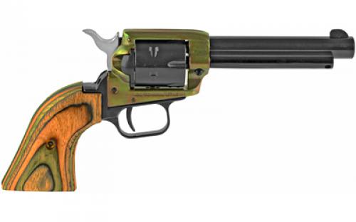 Heritage Rough Rider, Single Action, Revolver, 22LR/22 WMR, 4.75" Barrel, Alloy, Simulated Case Hardened Finish, Black, Camo Laminate Grips, Fixed Sights, 6 Rounds RR22MCH4
