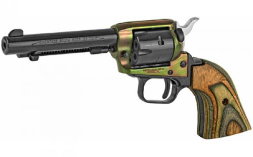 Heritage Rough Rider, Single Action, Revolver, 22LR/22 WMR, 4.75" Barrel, Alloy, Simulated Case Hardened Finish, Black, Camo Laminate Grips, Fixed Sights, 6 Rounds RR22MCH4
