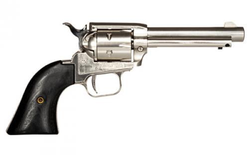 Heritage Rough Rider, Single Action, Revolver, 22LR Only, 4.75" Barrel, Alloy, Nickel Finish, Nickel, Black Laminate Wood Grips, Fixed Sights, 6 Rounds RR22NI4BW
