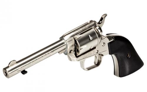 Heritage Rough Rider, Single Action, Revolver, 22LR Only, 4.75" Barrel, Alloy, Nickel Finish, Nickel, Black Laminate Wood Grips, Fixed Sights, 6 Rounds RR22NI4BW