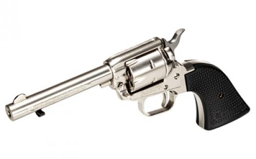 Heritage Rough Rider, Single Action, Revolver, 22LR Only, 4.75" Barrel, Alloy, Nickel Finish, Nickel, Polymer Star Pattern Grips, Fixed Sights, 6 Rounds RR22NI4