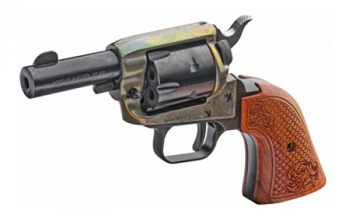 Heritage Barkeep, Single Action, Revolver, 22LR, 2.68" Barrel, Alloy, Blued Finish, Vintage-look Wood Grips, Fixed Sights, 6 Rounds, No Ejector Rod (Includes Separate Ejector Pin with Wood Handle) BK22CH2WBRN10