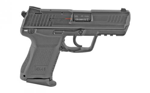 HK 45 Compact, V1, Double Action/Single Action, Semi-automatic, Polymer Frame Pistol, Compact, 45 ACP, 3.94" Barrel, Matte Finish, Black, 3 Dot Sights, Safety/Decocker, 8 Rounds, 2 Magazines, Right Hand 81000018