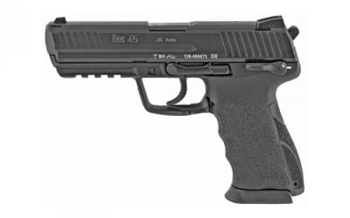 HK 45, V1, DA/SA, Full Size, 45ACP, 4.46 Barrel, Polymer Frame, Black Finish, 3 Dot Sights, Safety, Decocker, 10 Rounds, 2 Magazines 81000026