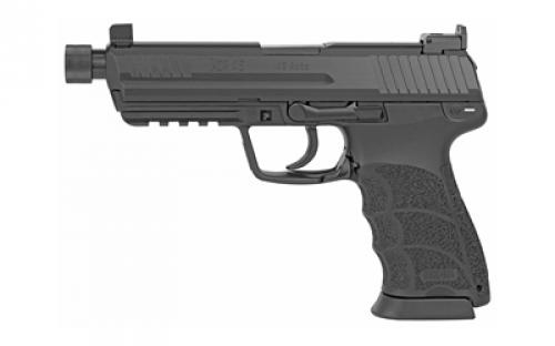 HK 45 Tactical, V7, LEM Double Action Only, Full Size, 45ACP, 5.2 Threaded Barrel, Polymer Frame, Black Finish, Suppressor Sights With Tritium Front Sight, 10 Rounds, 2 Magazines 81000032