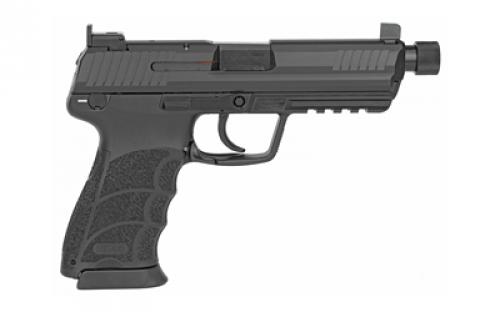 HK 45 Tactical, V7, LEM Double Action Only, Full Size, 45ACP, 5.2" Threaded Barrel, Polymer Frame, Black Finish, Suppressor Sights With Tritium Front Sight, 10 Rounds, 2 Magazines 81000032