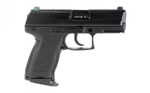 HK P2000, V2, LEM, Double Action Only, Semi-automatic, Polymer Frame Pistol, Compact, 9MM, 3.66" Barrel, Black, Night Sights, 10 Rounds, 3 Magazines 81000040