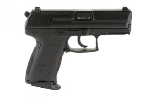 HK P2000, V3, Double Action/Single Action, Semi-automatic, Polymer Frame Pistol, Compact, 9MM, 3.66" Barrel, Matte Finish, Black, 3 Dot Sights, Decocker, 13 Rounds, 2 Magazines 81000041