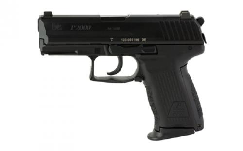 HK P2000, V3, Double Action/Single Action, Semi-automatic, Polymer Frame Pistol, 40 S&W, 3.66 Barrel, Black, Night Sights, Decocker, 10 Rounds, 3 Magazines 81000052