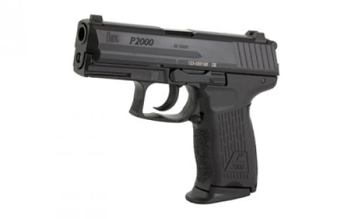 HK P2000, V3, Double Action/Single Action, Semi-automatic, Polymer Frame Pistol, 40 S&W, 3.66" Barrel, Black, Night Sights, Decocker, 10 Rounds, 3 Magazines 81000052