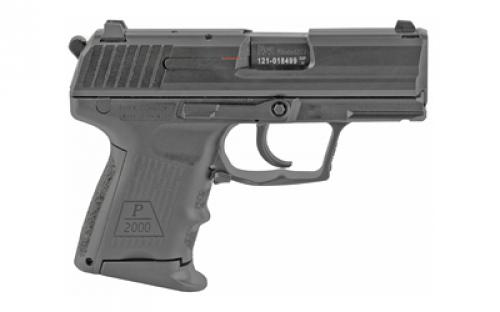 HK P2000SK, V3, Double Action/Single Action, Semi-automatic, Polymer Frame Pistol, Sub Compact, 9MM, 3.26" Barrel, Matte Finish, Black, 3 Dot Sights, Decocker, 10 Rounds, 2 Magazines 81000055