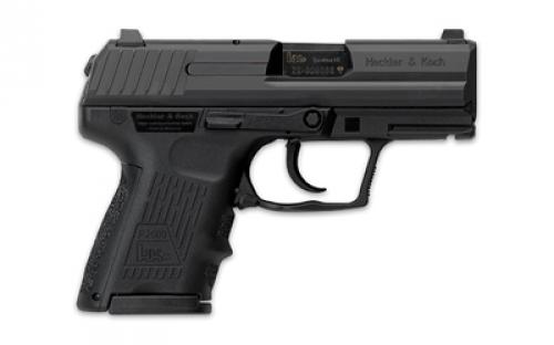 HK P2000SK, V2, LEM-Double Action Only, Semi-automatic, Polymer Frame Pistol, Sub-Compact, 40 S&W, 3.26 Barrel, Matte Finish, Black, 3 Dot Sights, 9 Rounds, 2 Magazines 81000057