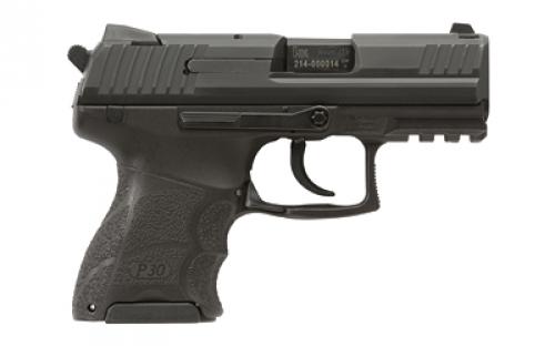 HK P30SK, V3, DA/SA, Sub Compact, 9MM, 3.27 Barrel, Polymer Frame, Black, Night Sights, Decocker, 10Rd, 3 Magazines 81000087