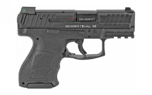 HK VP9SK, Striker Fired, Semi-automatic, Polymer Frame Pistol, Sub-Compact, 9MM, 3.39" Barrel, Black, Night Sights, 10 Rounds, 3 Magazines 81000094