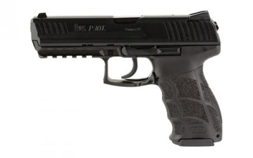 HK P30L, V1, Light LEM, Long Slide, Double Action Only, Semi-automatic, Polymer Frame Pistol, Full Size, 9MM, 4.45 Barrel, Black, 3 Dot Sights, 10 Rounds, 2 Magazines 81000117