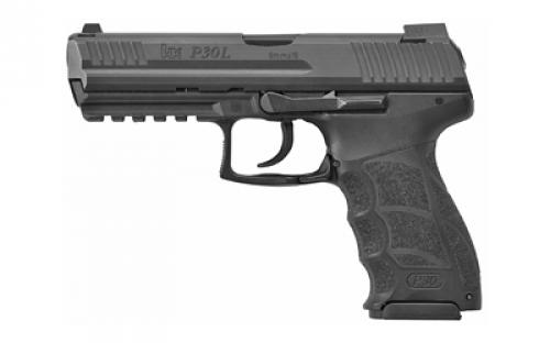 HK P30L, V1, Light LEM Double Action Only, Full Size, 9MM, 4.45 Barrel, Polymer Frame, Black Finish, Night Sights, Long Slide, 10Rd, 3 Magazines 81000118