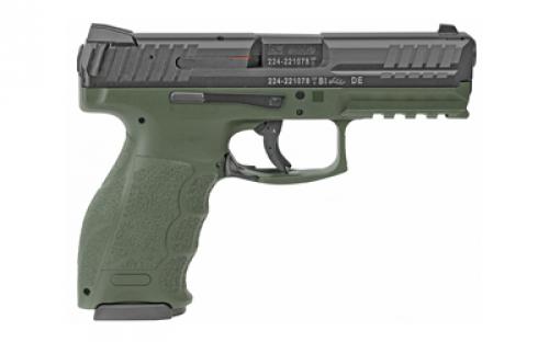 HK VP9, Semi-automatic, 9MM, 4.09" Barrel, Polymer Frame, Green Color, 17Rd, 2 Magazines 81000233