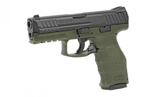 HK VP9, Semi-automatic, 9MM, 4.09" Barrel, Polymer Frame, Green Color, 17Rd, 2 Magazines 81000233