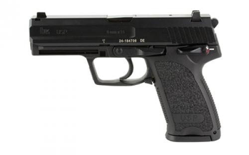 HK USP, Semi-automatic, (V1) DA/SA, 9MM, 4.25 Barrel, Black, Right Hand, Safety/Decocker, Night Sights, 10Rd, 3 Magazines 81000310