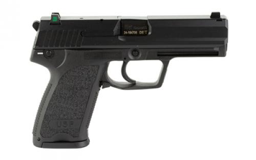 HK USP, Semi-automatic, (V1) DA/SA, 9MM, 4.25" Barrel, Black, Right Hand, Safety/Decocker, Night Sights, 10Rd, 3 Magazines 81000310