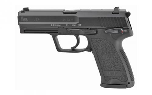 HK USP, V1, DA/SA, Full Size, 40S&W, 4.25 Barrel, Polymer Frame, Black Finish, 3 Dot Sights, Safety, Decocker, 10Rd, 2 Magazines 81000316