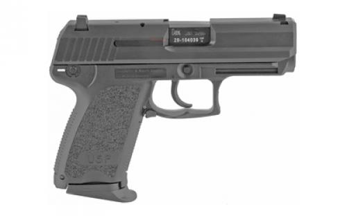 HK USP, V1, DA/SA, Compact, 45ACP, 3.78" Barrel, Polymer Frame, Black Finish, 3 Dot Sights, Safety, Decocker, 8Rd, 2 Magazines 81000343