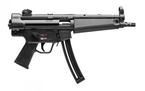 HK MP5, Pistol, Semi-automatic, 22LR, 8.5" Barrel, Steel, Matte Finish, Black, Polymer Pistol Grip, 25 Rounds, 1 Magazine 81000470