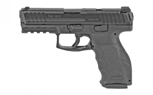 HK VP9 OR, Striker Fired, Semi-automatic, Polymer Frame Pistol, Full Size, 9MM, 4.09 Barrel, Matte Finish, Black, Tritium Night Sights, Optics Ready, 17 Rounds, 3 Magazines 81000484
