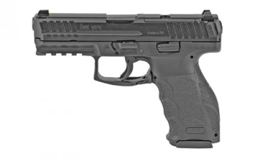 HK VP9 OR, Striker Fired, Semi-automatic, Polymer Frame Pistol, Full Size, 9MM, 4.09 Barrel, Matte Finish, Black, 3 Dot Sights, Optics Ready, 10 Rounds, 2 Magazines 81000485