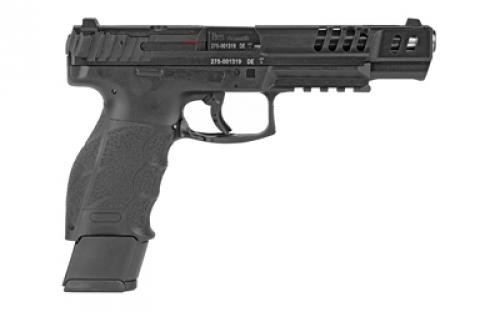 HK VP9 Match OR, Semi-automatic, Striker Fired, Full Size, 9MM, 5.51" Barrel, Black, Interchangeable Backstraps and Side Panels, Luminous Front Sight, Black Serrated Rear Sight, 20 Rounds, 4 Magazines 81000553