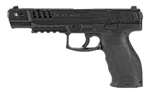 HK VP9 Match OR, Semi-automatic, Striker Fired, Full Size, 9MM, 5.51 Barrel, Black, Interchangeable Backstraps and Side Panels, Luminous Front Sight, Black Serrated Rear Sight, 10 Rounds, 4 Magazines 81000554