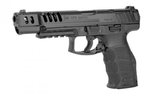 HK VP9 Match OR, Semi-automatic, Striker Fired, Full Size, 9MM, 5.51" Barrel, Black, Interchangeable Backstraps and Side Panels, Luminous Front Sight, Black Serrated Rear Sight, 10 Rounds, 4 Magazines 81000554