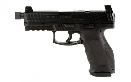 HK VP9 Tac OR, Striker Fired, Semi-automatic, Polymer Frame Pistol, Full Size, 9MM, 4.7 Barrel, Threaded Barrel, Matte Finish, Black, Night Sights, Optics Ready, 17 Rounds, 3 Magazines 81000625