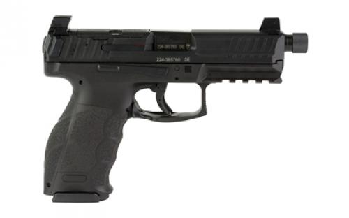 HK VP9 Tac OR, Striker Fired, Semi-automatic, Polymer Frame Pistol, Full Size, 9MM, 4.7" Barrel, Threaded Barrel, Matte Finish, Black, Night Sights, Optics Ready, 10 Rounds, 3 Magazines 81000626