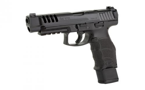 HK VP9L, Striker Fired, Semi-automatic, Polymer Frame Pistol, Full Size, 9MM, 5" Barrel, Matte Finish, Black, Optics Ready, 3 Dot Sights, Push Button Magazine Release, 20 Rounds, 2 Magazines, (2)-20 Rounds 81000736
