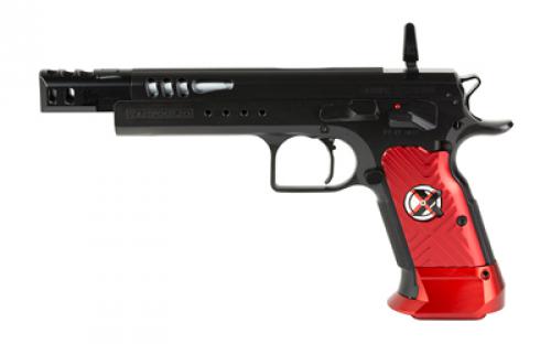 Tanfoglio Domina Xtreme, Semi-automatic, Single Action, 9MM, 5.2 Barrel, Matte Finish, Black, Aluminum Grips, No Sights, Ambidextrous Safety, 19 Rounds TF-DOMX-9