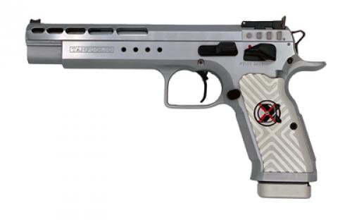 Tanfoglio Gold Match Xtreme, Semi-automatic, Single Action, 9MM, 6 Barrel, Aluminum Grips, Thumb Safety, Adjustable Sights, 17 Rounds TF-GOLDMX-9