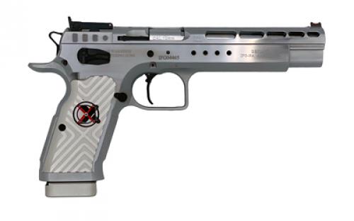 Tanfoglio Gold Match Xtreme, Semi-automatic, Single Action, 9MM, 6" Barrel, Aluminum Grips, Thumb Safety, Adjustable Sights, 17 Rounds TF-GOLDMX-9