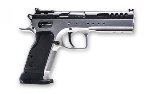 Tanfoglio Limited Master, Semi-automatic, Single Action Only, Steel Frame Pistol, 10MM, 4.75 Barrel, Hard Chrome Finish, Aluminum Grips, Adjustable Sights, Ambidextrous Safety, 14 Rounds, Hard Chrome TF-LIMMSTR-10